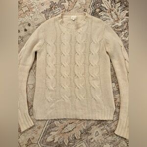 J. Crew Cashmere Cable Knit Sweater
